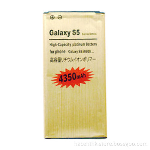 4,350mAh battery for Galaxy s5 golden color